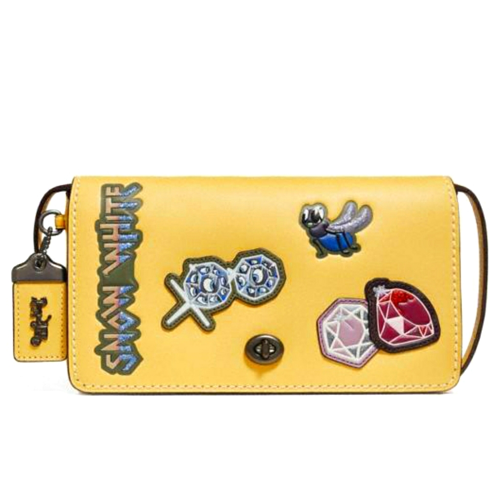 Disney X Coach Dinky With Patches in Sunflower